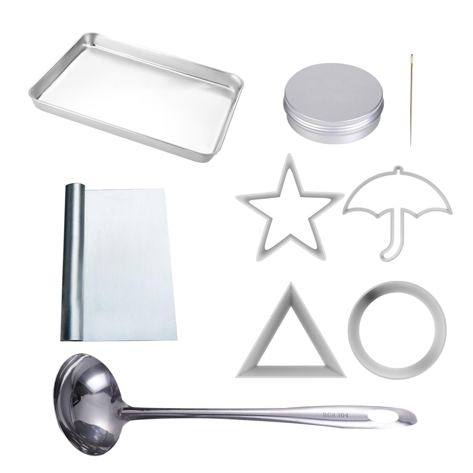 Bộ 9 Công Cụ Làm Bánh Kẹo Bằng Thép Không Gỉ Khuôn Bánh Quy Diy