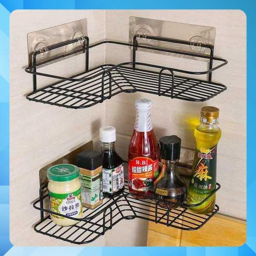 Kệ góc dán tường siêu dính trong nhà tắm ,nhà bếp siêu tiện dụng
