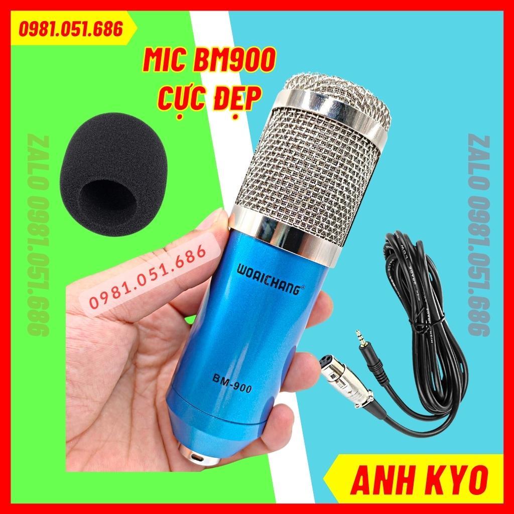 Mic Thu Âm MBBM900 Hàng Loại 1 Thiết Kế Cực Đẹp Màu Xanh Dương Bắt Mắt Chất Lượng Cao