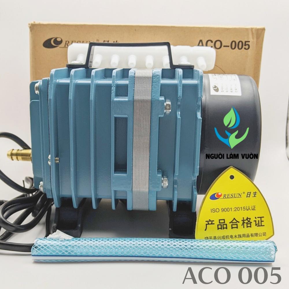 Máy bơm oxy hồ cá - Máy thổi oxy RESUN ACO - 005 - 75W dùng cho hồ cá, hồ Koi