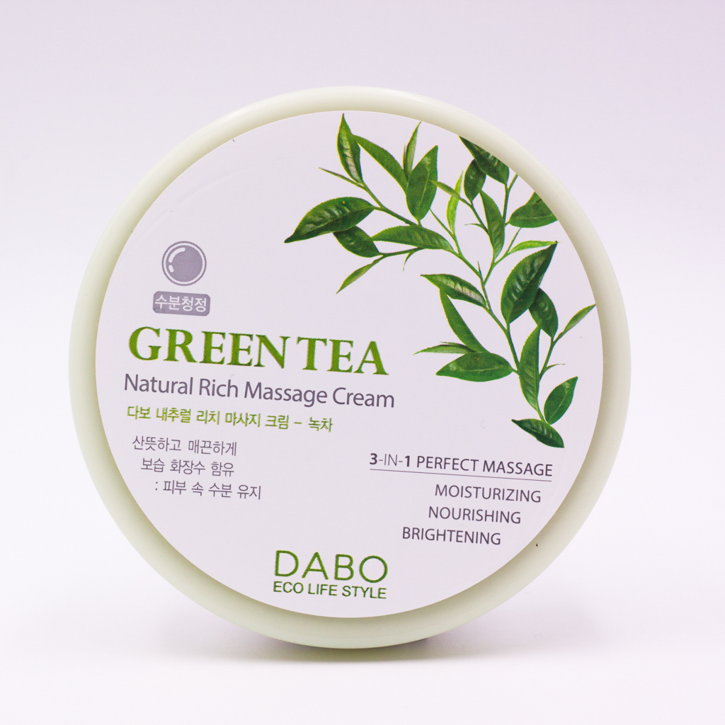 Kem Massage Trà Xanh Hàn Quốc Dabo Green Tea (200ml) – Hàng Chính Hãng