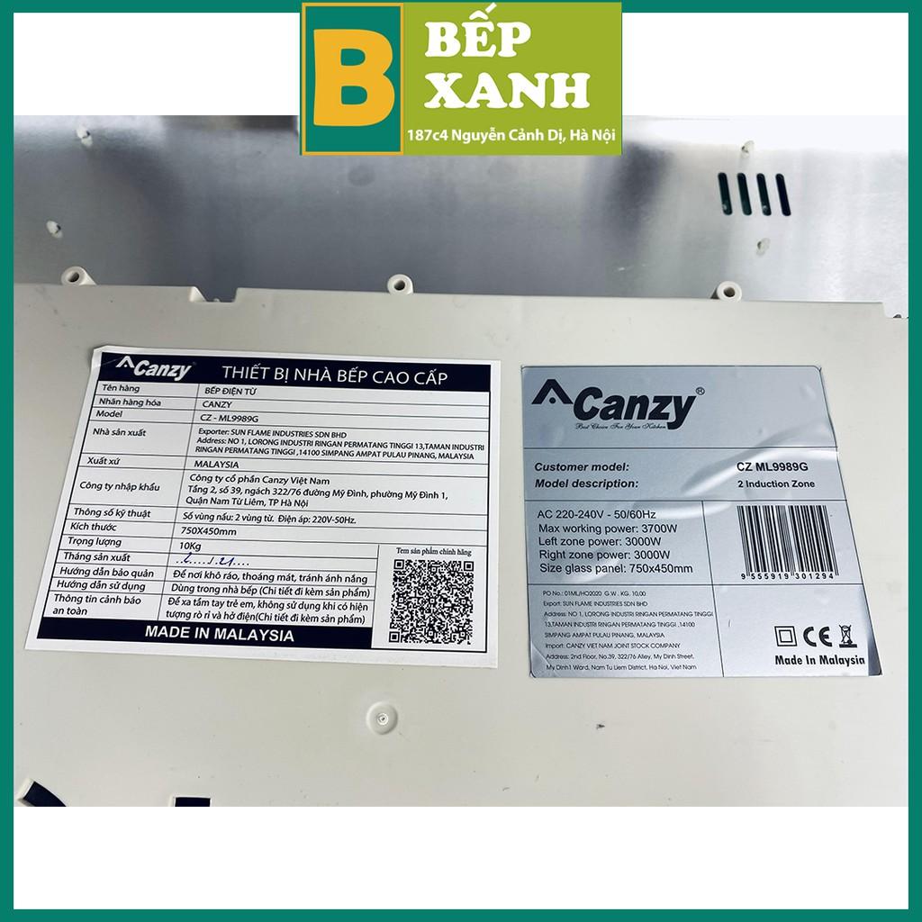 Bếp Điện Từ Canzy CZ ML 9989G Malaysia Có Mặt Kính Schott ceran Mới Nhất Năm 2021 hàng chính hãng