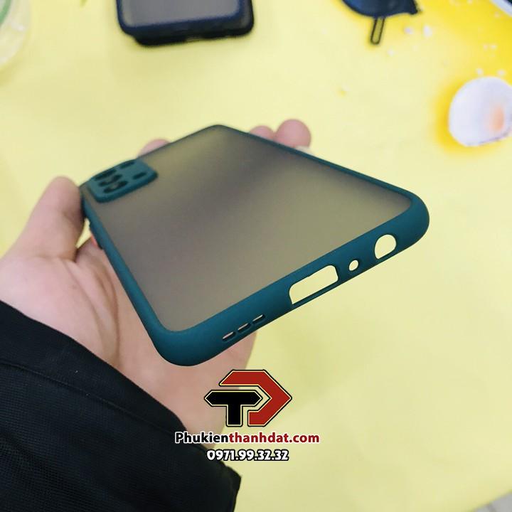 Ốp lưng nhám viền màu chống sốc bảo vệ camera dành cho OPPO Reno5