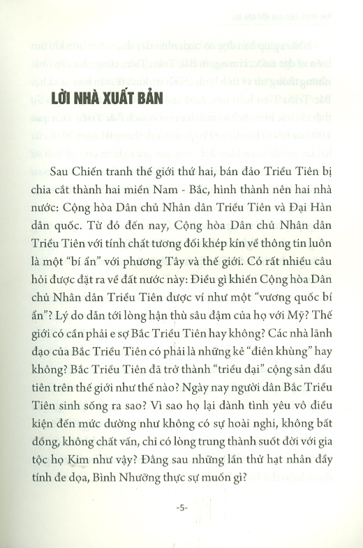 Bắc Triều Tiên Qua 100 Câu Hỏi (Sách Tham Khảo)