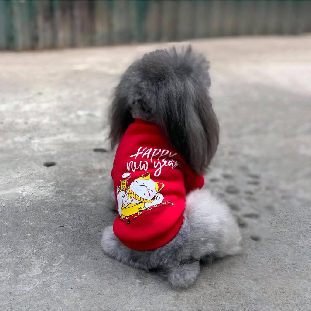 Quần áo Tết xinh xắn cho chó mèo