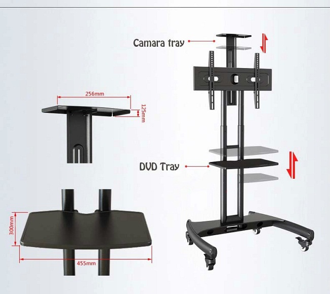 Giá treo tivi di động AVA1800-70-1P (55 inch - 85 inch) - Hàng chính hãng