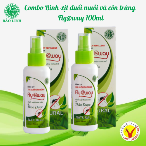 Combo 2 chai Xua Muỗi Tinh Dầu Fly@way 100ml