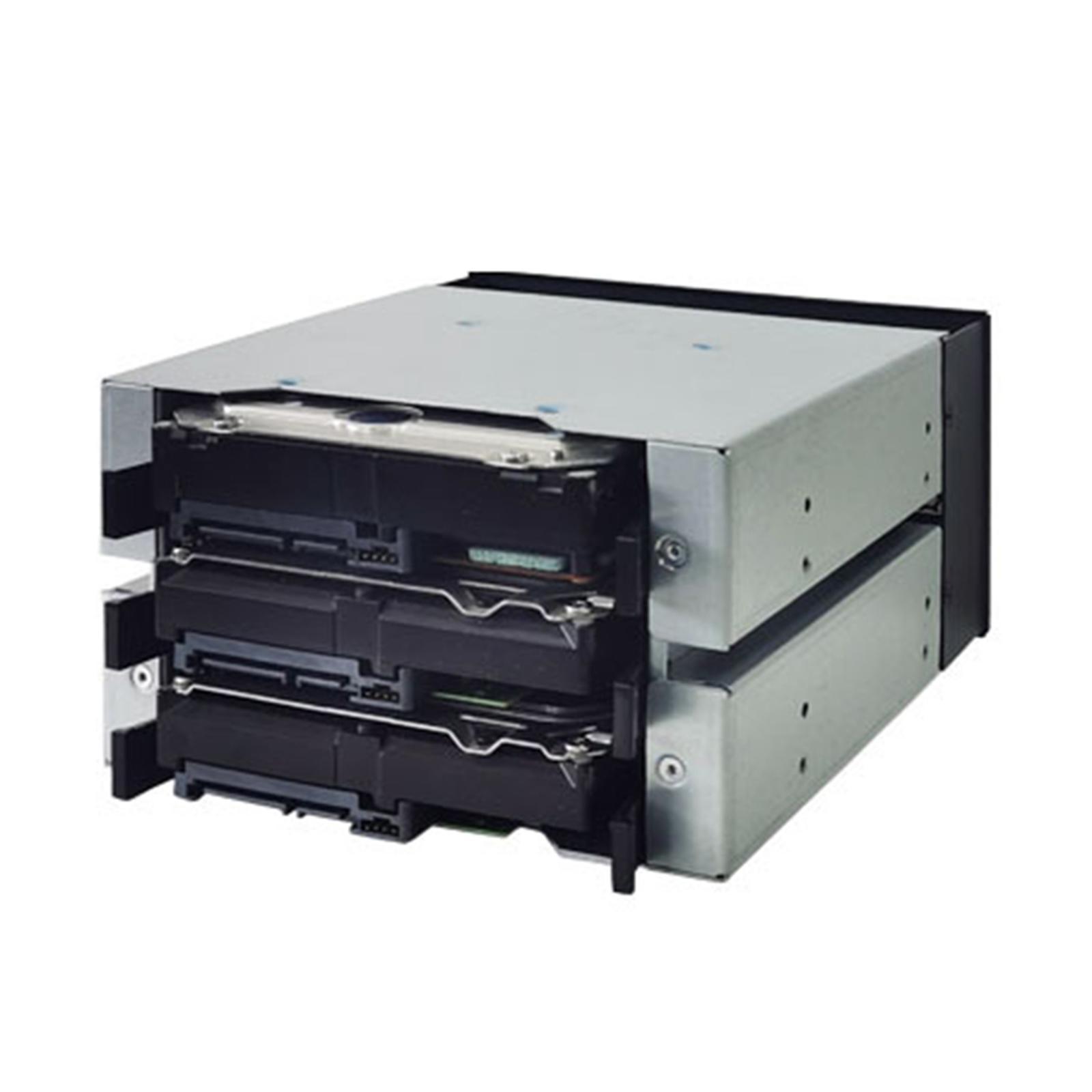 3 Bay 3.5" HDD Cage Rack SAS Disk Tray Caddy