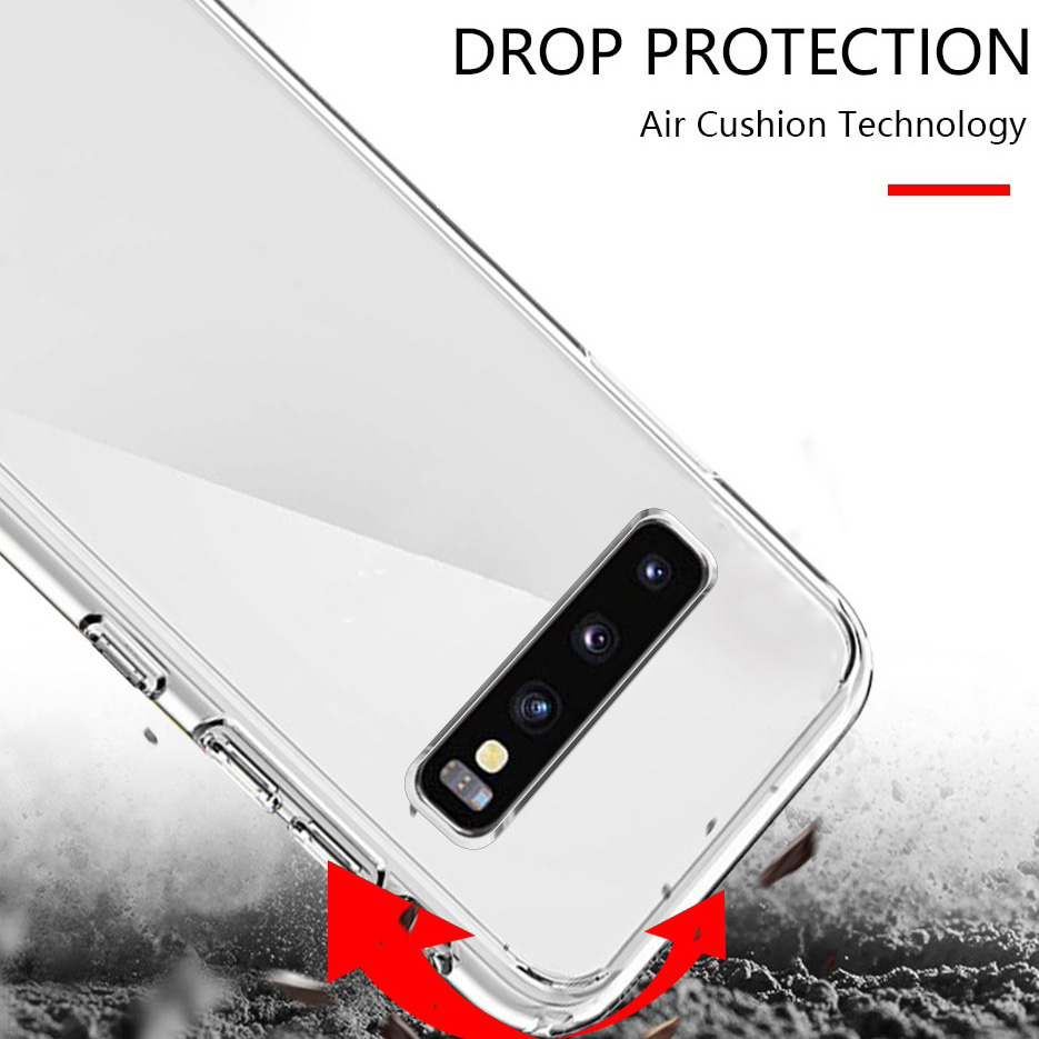 Ốp lưng chống sốc cho Samsung Galaxy S23 Ultra S22 S21 FE Ultra Z Flip 3 4 Fold 3 4 Note 10 Plus Lite hiệu Likgus Crashproof mặt lưng cường lực viền dẻo chống ố vàng - Hàng nhập Khẩu