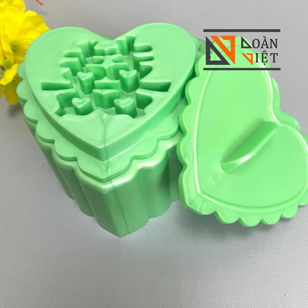 Khuôn TIM Nhấn Xôi Hình Hoa Hồng, Sen , Phước, Lộc, Thọ, Hỷ 10cm -3D SIÊU SẮC NÉT - Bí quyết làm bánh SIÊU ĐẸP, NHANH