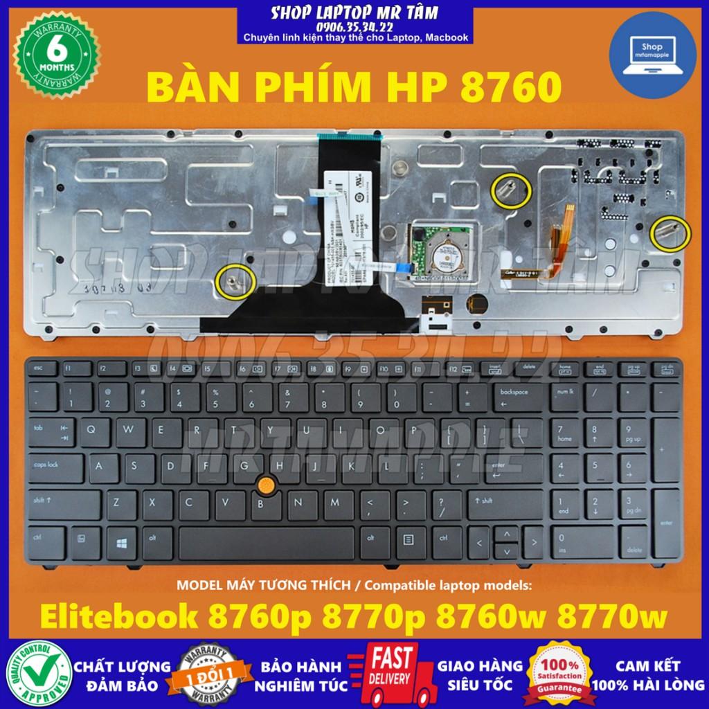 (KEYBOARD) BÀN PHÍM LAPTOP HP 8760 dùng cho Elitebook 8760p 8770p 8760w 8770w