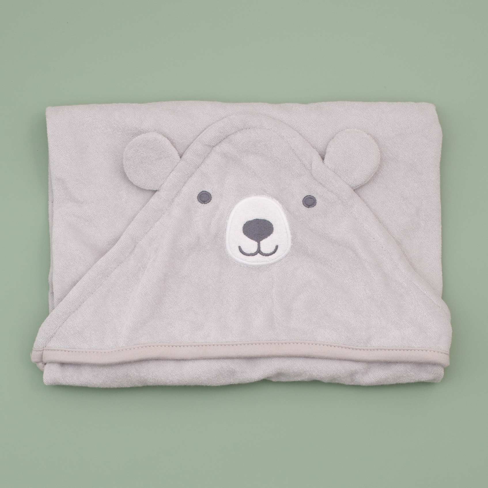 khăn chăn màu xám gấu cho bé