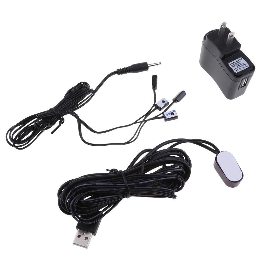 US IR Infrared Remote Control Repeater 4 Transmitter 1 Receiver Cable Television Tool