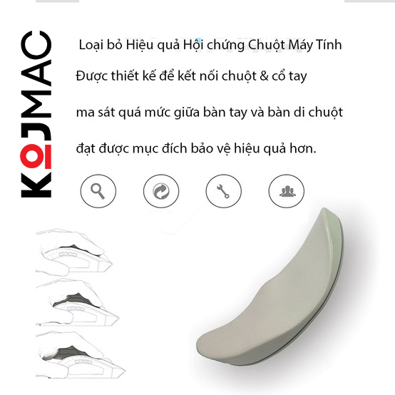 Kê Tay Chuột Công Thái Học Pad Mouse Wrist Rest ( Lót Chuột Silicon Miếng Đệm Đỡ  Cổ Tay Chống Mỏi Chơi Game Siêu Êm Hàng Chính Hãng )