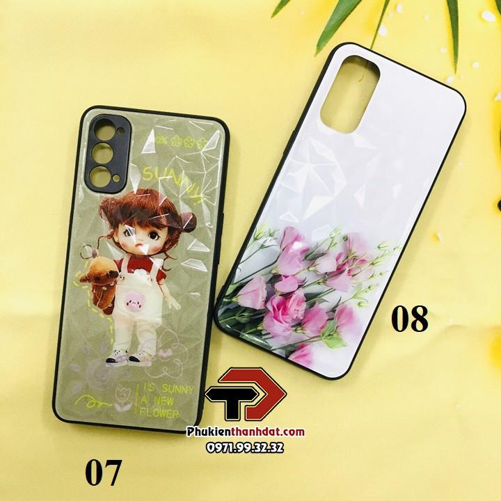 Ốp lưng 3D in hình dành cho OPPO Reno4 viền TPU dẻo