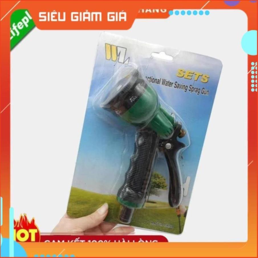 Vòi xịt nước tưới cây rửa xe 8 chế độ 206815
