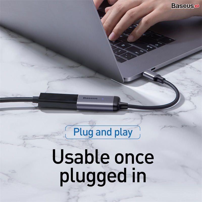 Hub đa cổng Baseus Enjoyment Series Type C (Convertor) - Hub chuyển đổi Type-C to Mini DP cho Smartphone/ iPad/ Laptop/ Macbook - Hàng Chính Hãng