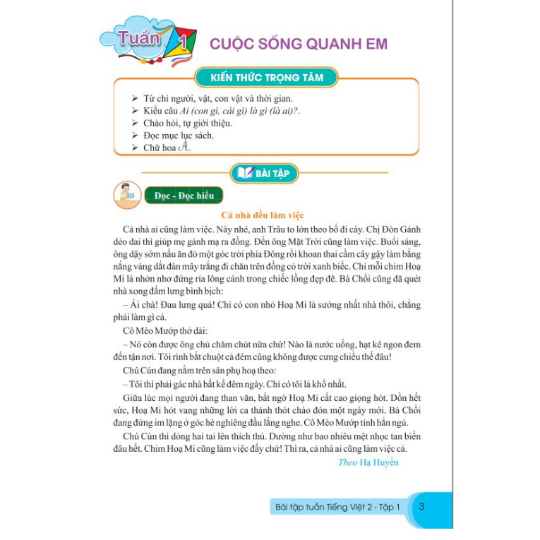 Sách - Bài Tập Tuần Tiếng Việt Lớp 2 - Tập 1 - Biên Soạn Theo Chương Trình GDPT Mới - Cánh Diều