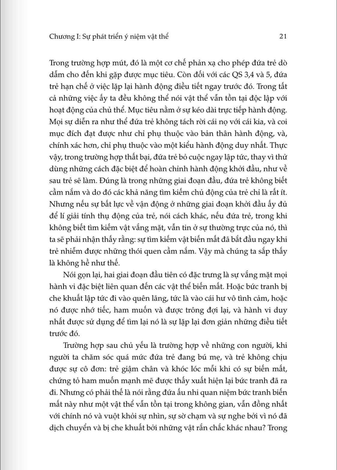Sự xây dựng cái thực ở trẻ - Jean Piaget - Casa Sunshine