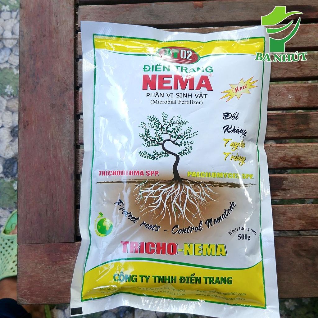 Phân Vi Sinh Vật ĐIỀN TRANG Tricho NEMA gói 500g Bảo Vệ Bộ Rễ - Đối Kháng Tuyến Trùng - Tăng Năng Suất - Tăng Chất Lượng