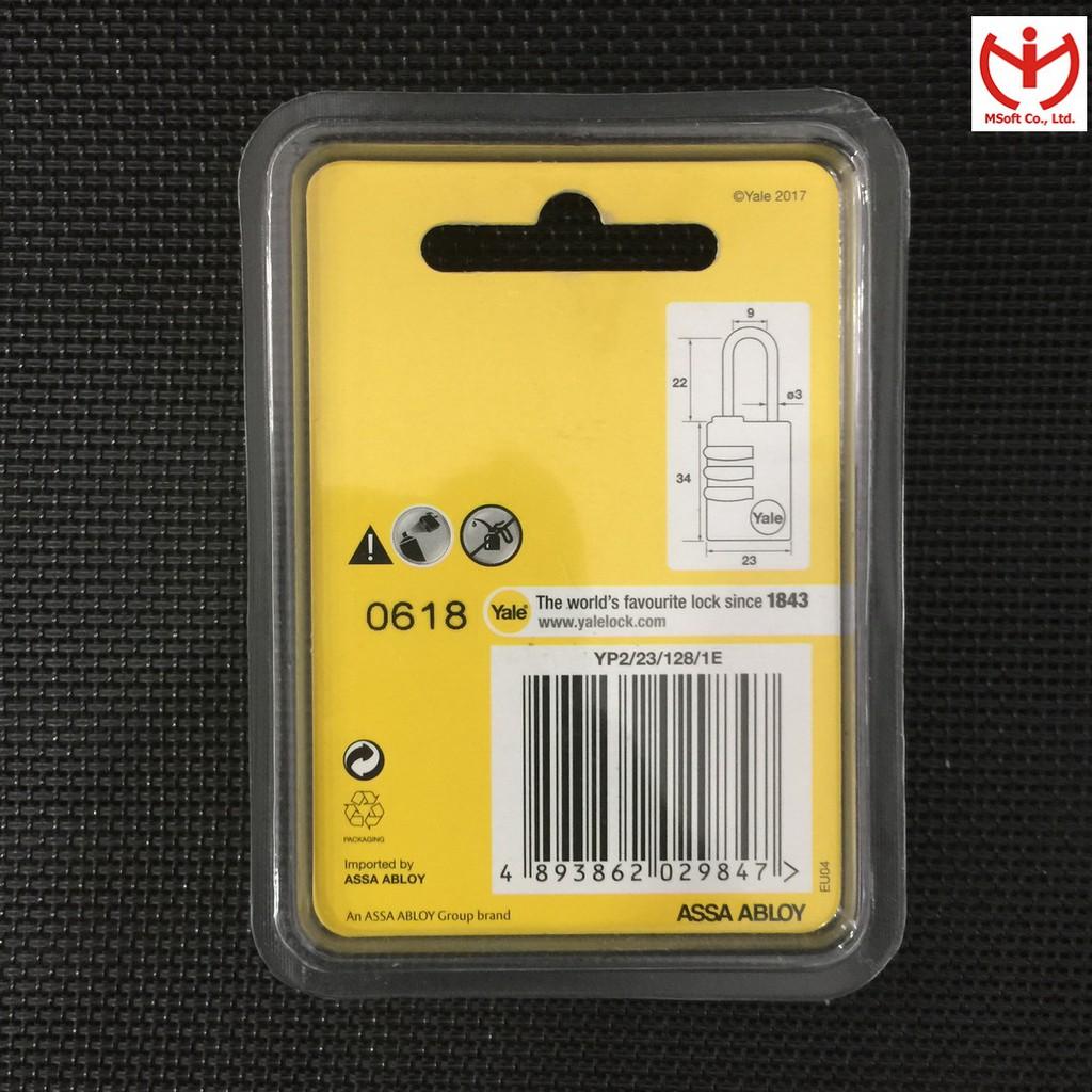 Ổ khóa số Yale YP2/23/128/7 rộng 23mm nhiều màu dùng khóa vali hành lý - MSOFT