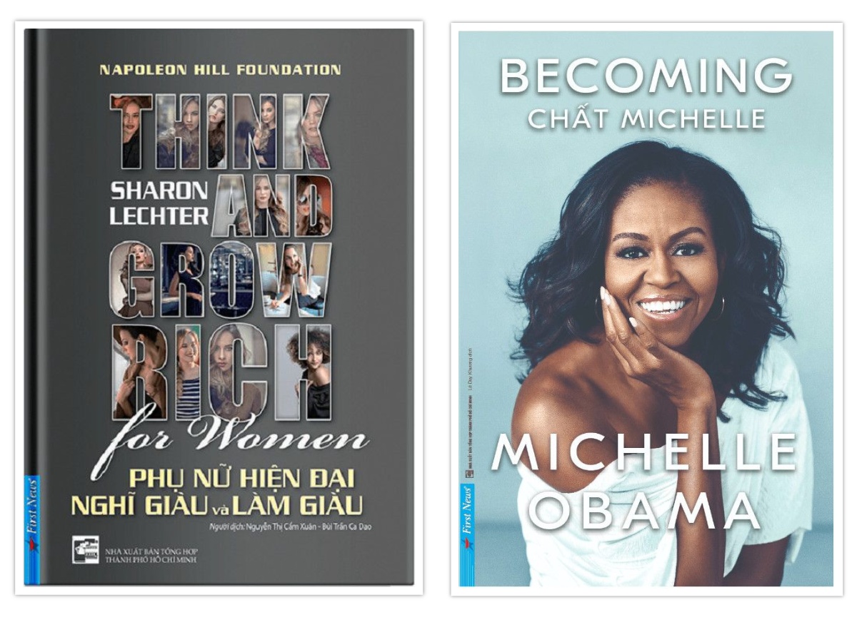 Sách - Combo Phụ Nữ Hiện Đại Nghĩ Giàu Và Làm Giàu + BECOMING Chất Michelle - First News