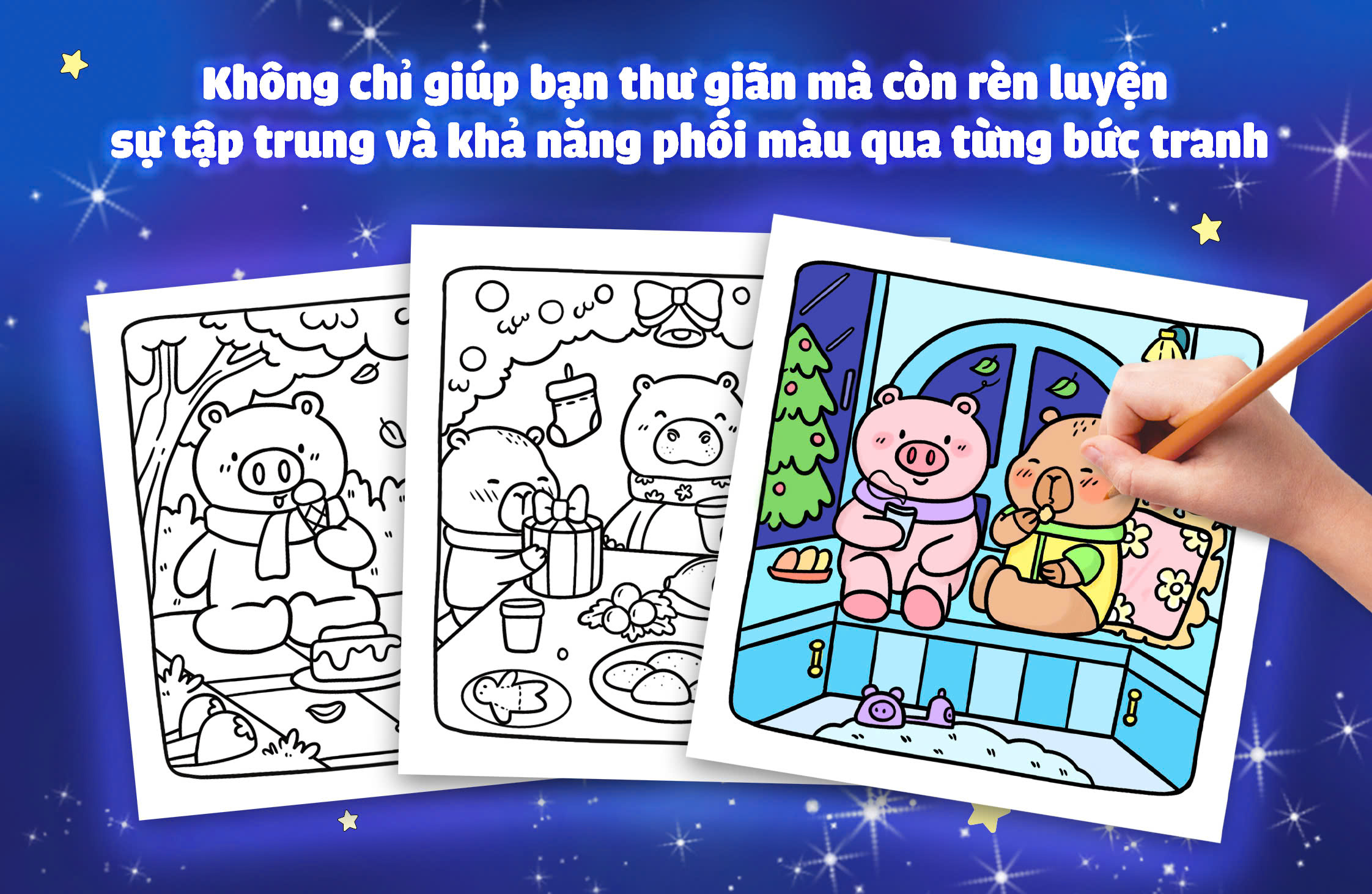 Capybara &amp; Ngân hà lấp lánh