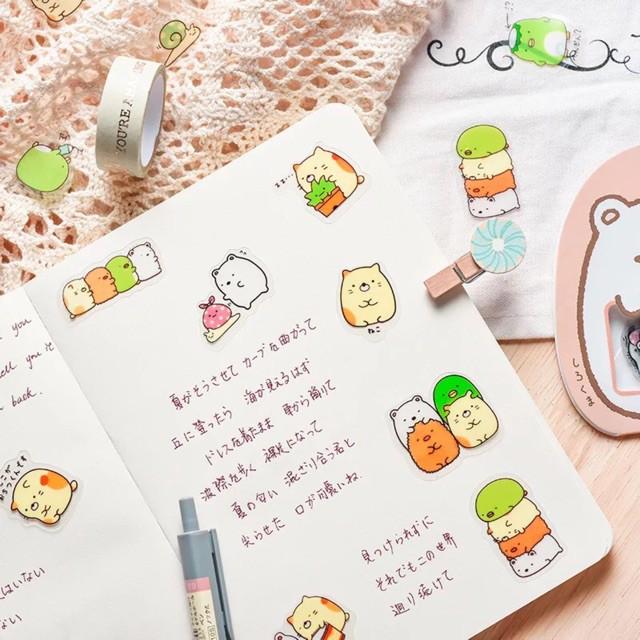 Bịch 50 Miếng Nhãn Dán Sticker Trang Trí Kawaii