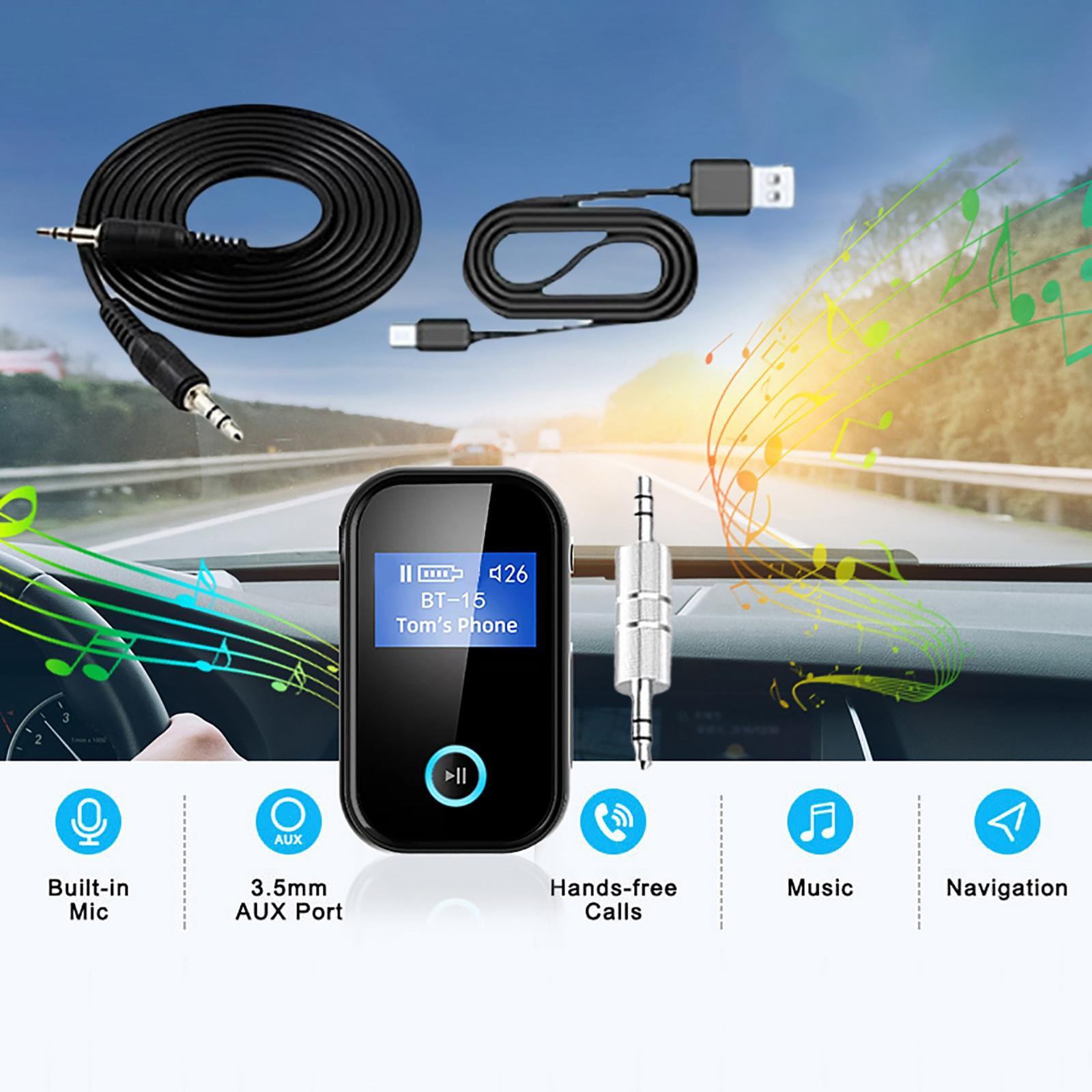 Portable Car Bluetooth Transmitter & Receiver TV PC Phone Speakers Car Kit