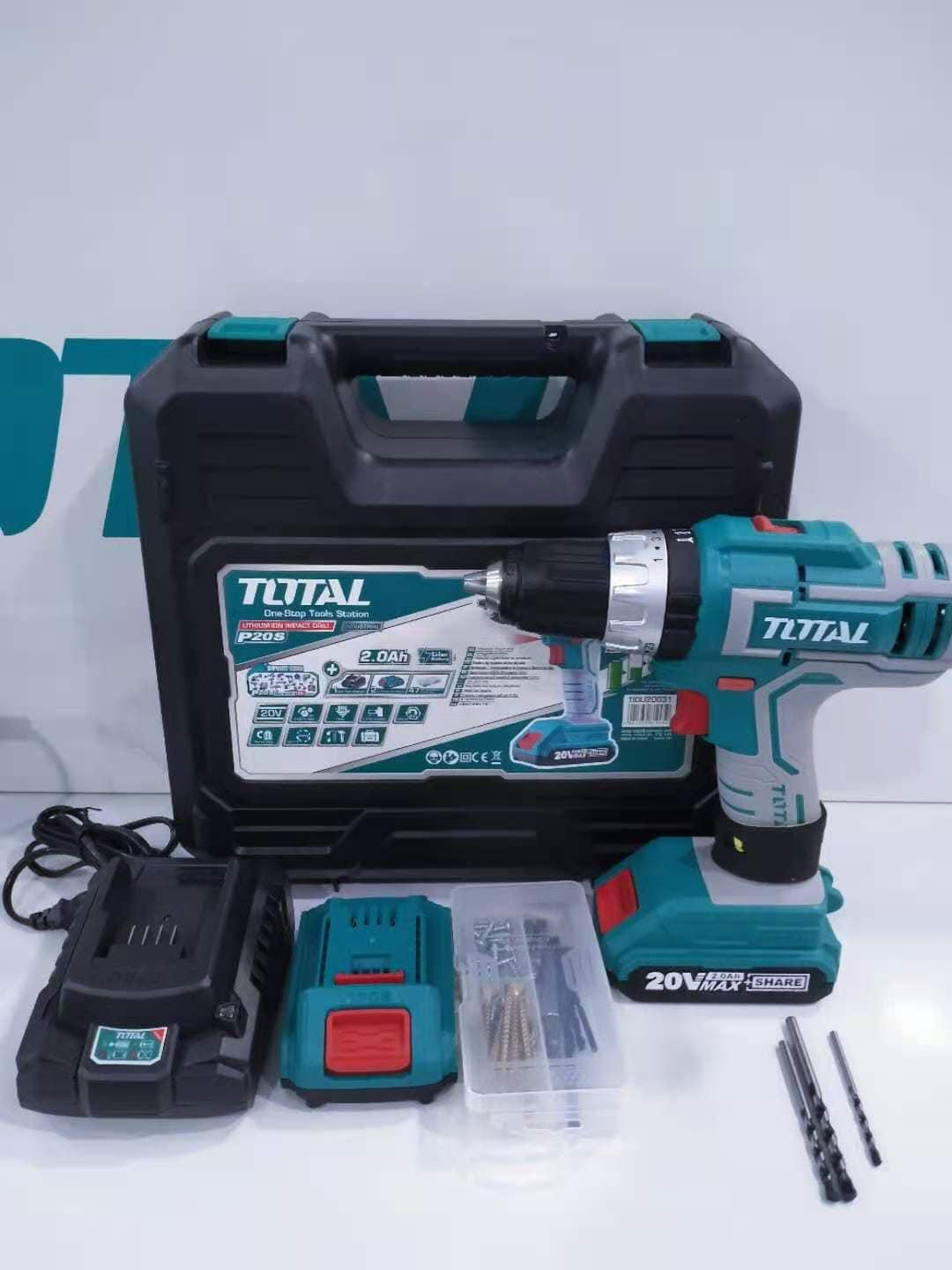 MÁY KHOAN BÚA DÙNG PIN 20V TOTAL TIDLI20031 - HÀNG CHÍNH HÃNG