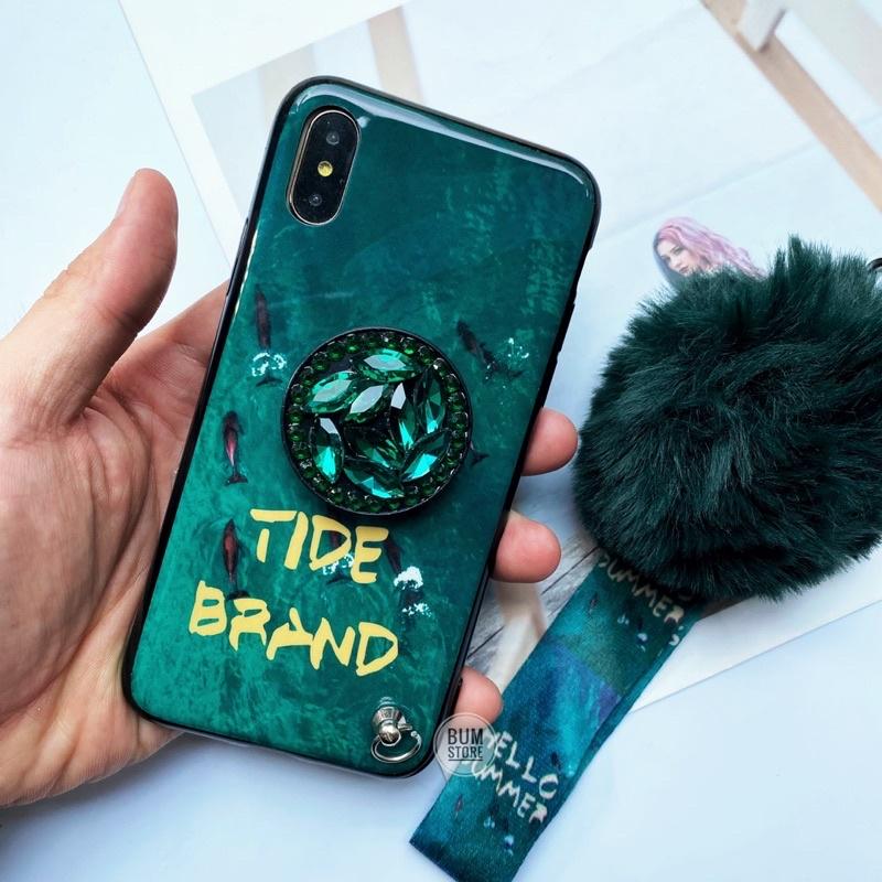 Ốp Lưng Tide Brand Đá Kèm Phụ Kiện Cho Iphone Xsmax / Xs / X