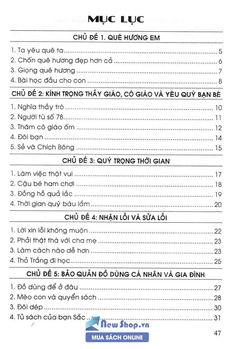 Tuyển Chọn Những Câu Chuyện Hay Đạo Đức Lớp 2