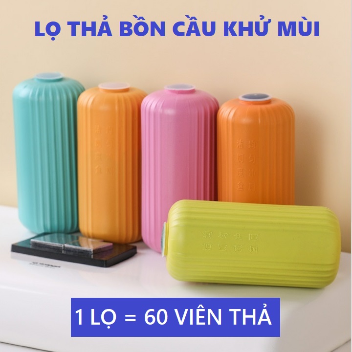Lọ thả bồn cầu lọ tẩy bồn cầu diệt khuẩn khử mùi cao cấp , tẩy sạch mảng bám mùi hương nhẹ 4 màu sắc tự nhiên