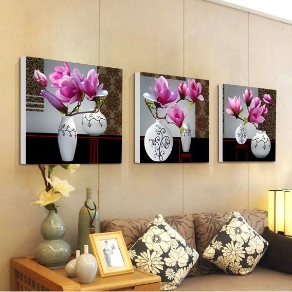- Tranh Canvas khung composit treo tường phòng khách