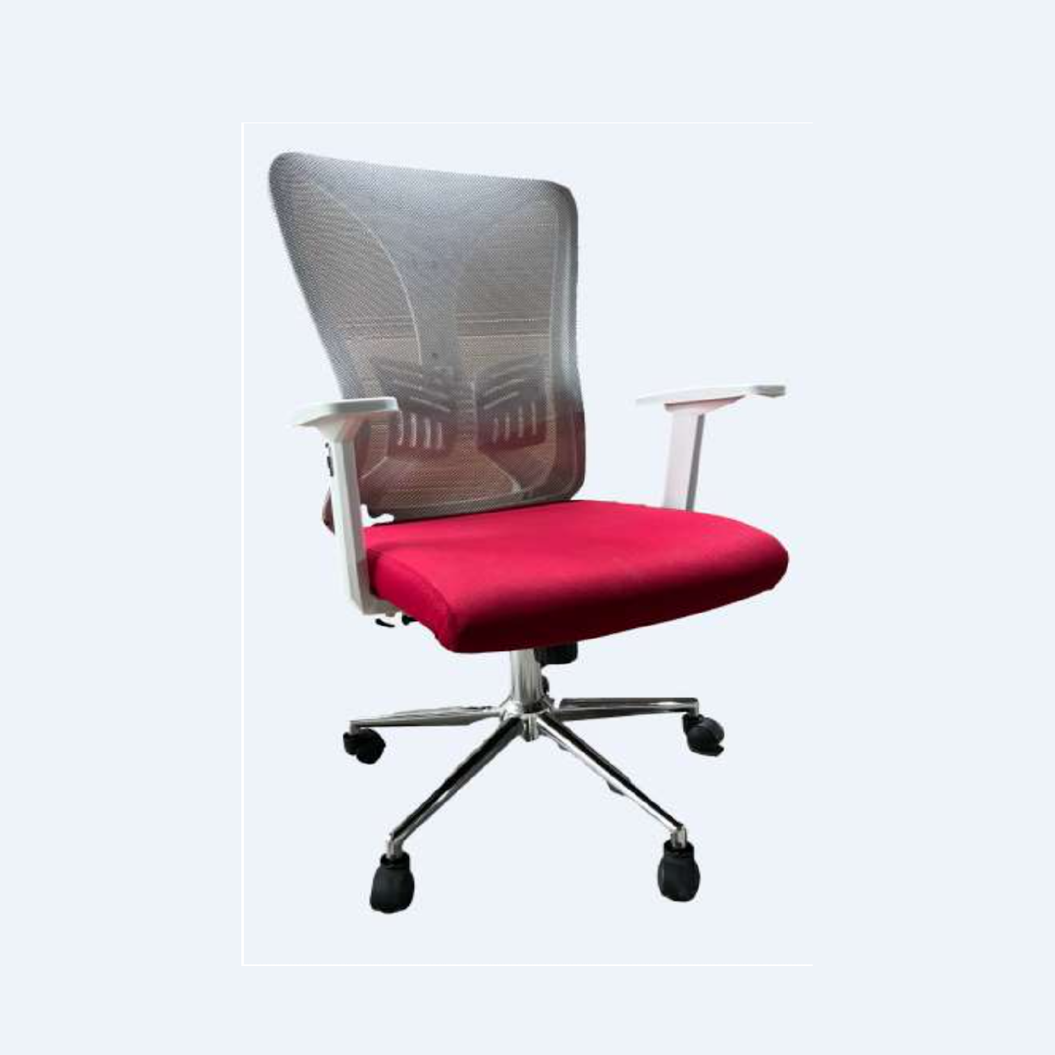 Ghế làm việc thư công thái học bọc lưới lưng thấp AMA-ST151B-M
