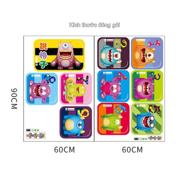 Decal trang trí tường - Số thứ tự quái vật đáng yêu