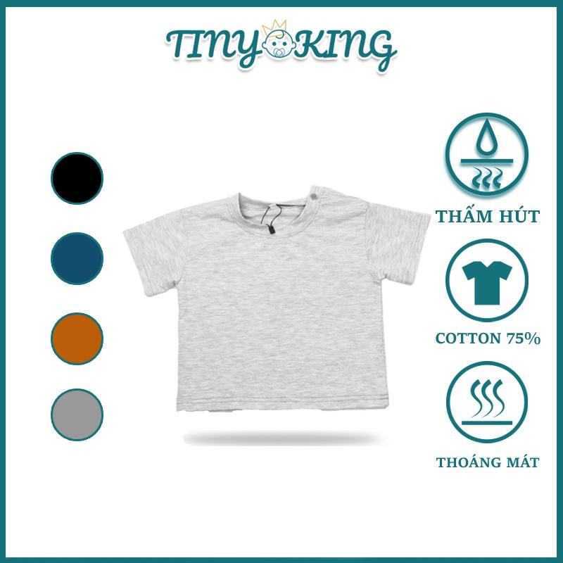 Áo thun trơn cho bé phông cotton chất liệu thoải mái, tay ngắn đảm bảo độ co giãn không gây khó chịu (U002)