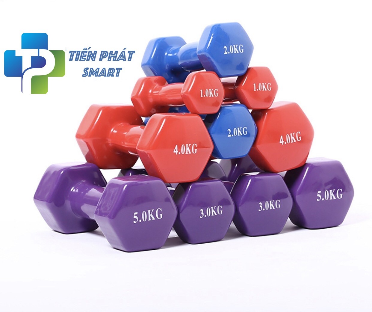 Bộ 2 Tạ Tay 6kg Bọc Cao Su Trơn Lõi Thép Cao Cấp Mầu đen