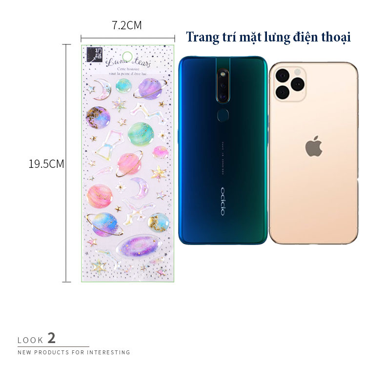 Sticker Trang trí Ốp lưng, Điện thoại, Album Ảnh, Sổ tay