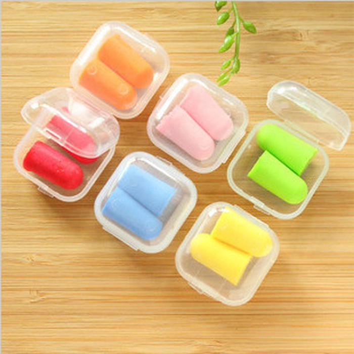 2 Nút Bịt Tai Chống Ồn Chống Nước [1 Cặp Có Hộp]