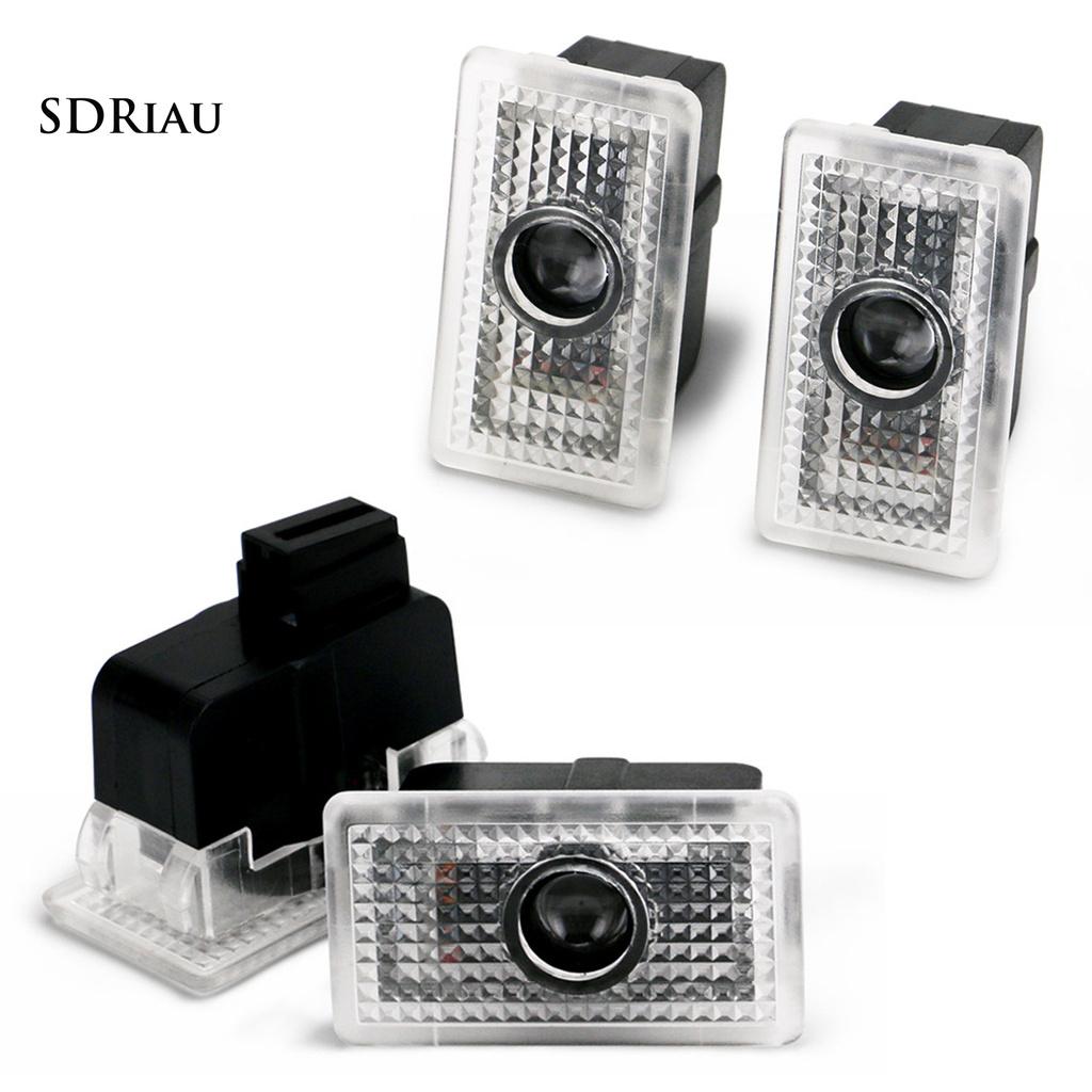 TESLA Set 4 Đèn Chiếu Sáng Gắn Cửa Xe Ô Tô
