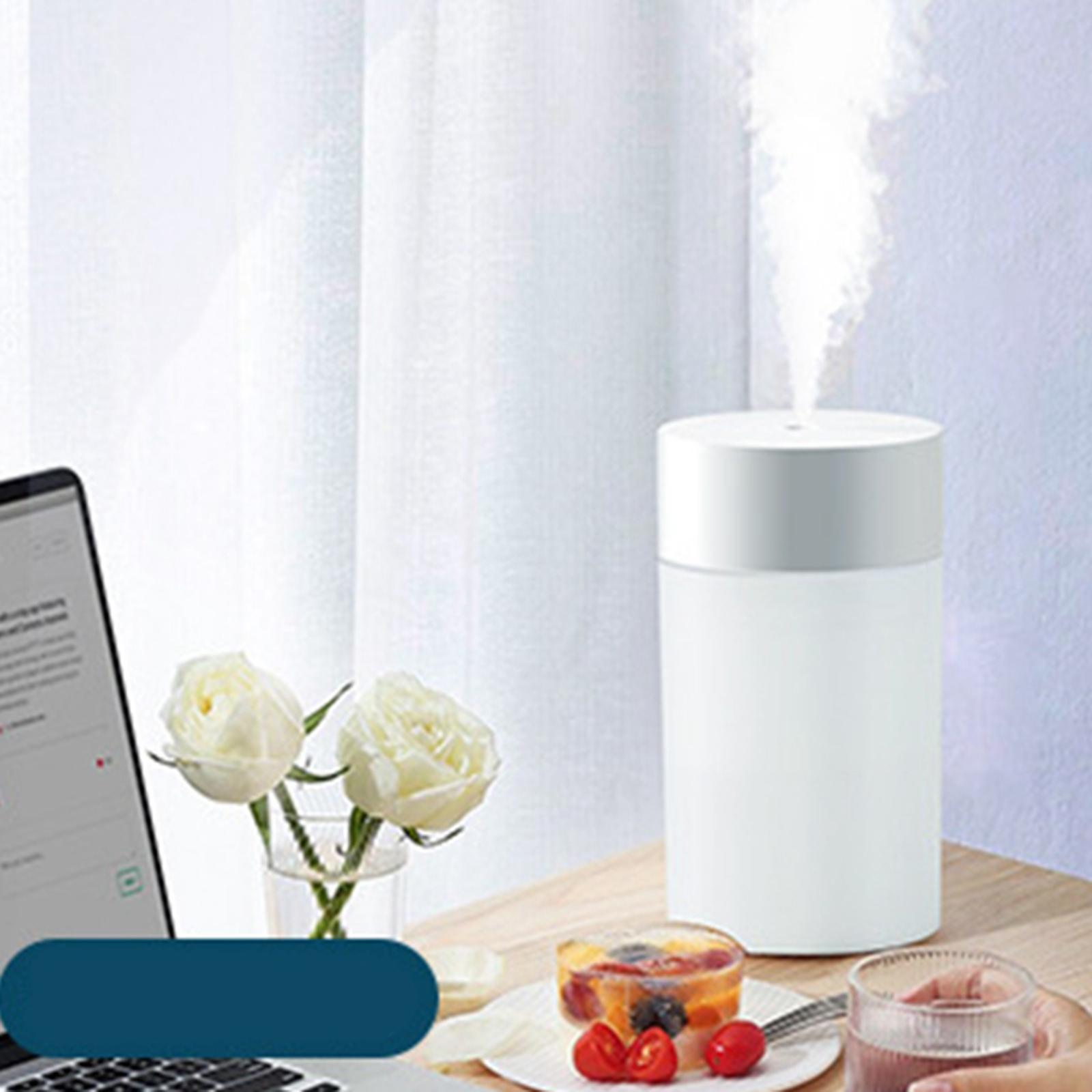 260ml Portable USB Air Humidifier Cool Mist Essential Oil Diffuser Night Light for Car Home Sleep 2 Mist Modes Auto Off Moisturizing Skin