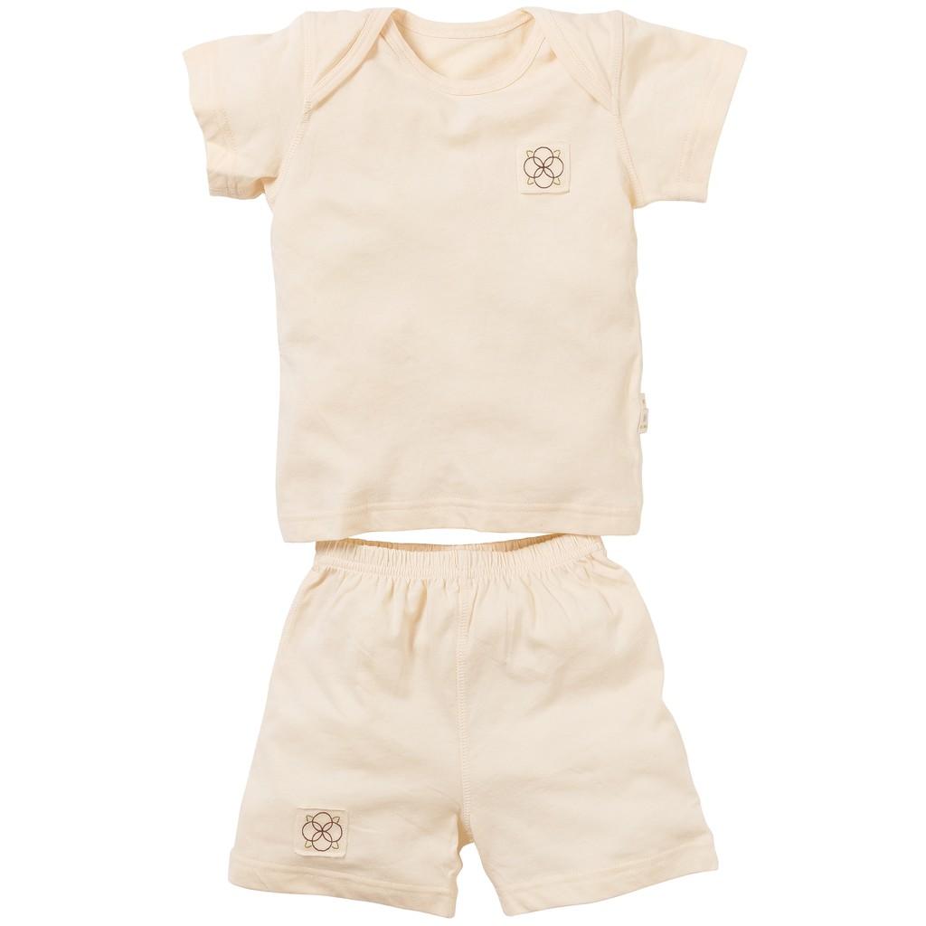 Mimi Bộ quần áo 100% GOTS Organic Cotton Màu Mộc Tự Nhiên