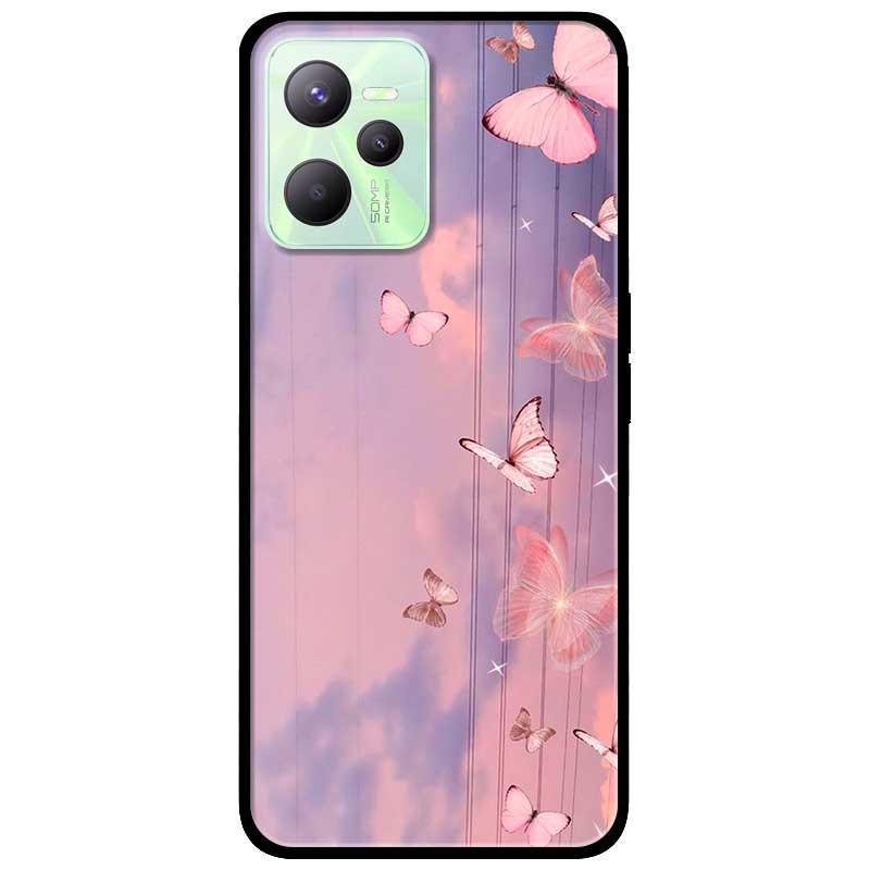 Ốp lưng dành cho Realme C35 - Realme Narzo 50A Prime mẫu Dây Bướm Hồng
