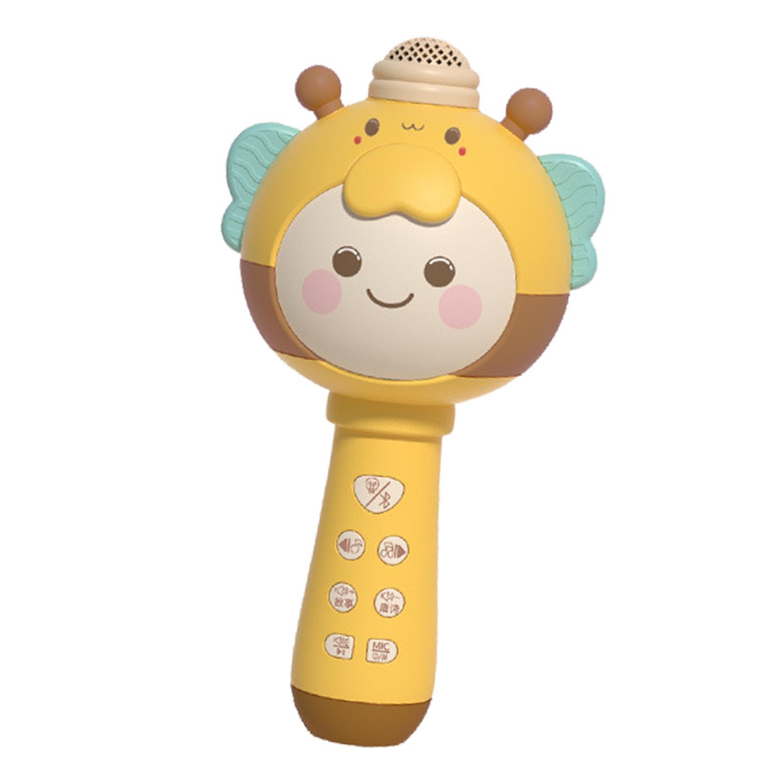 Cartoon Music Microphone with Light USB for Boys Birthday Gifts