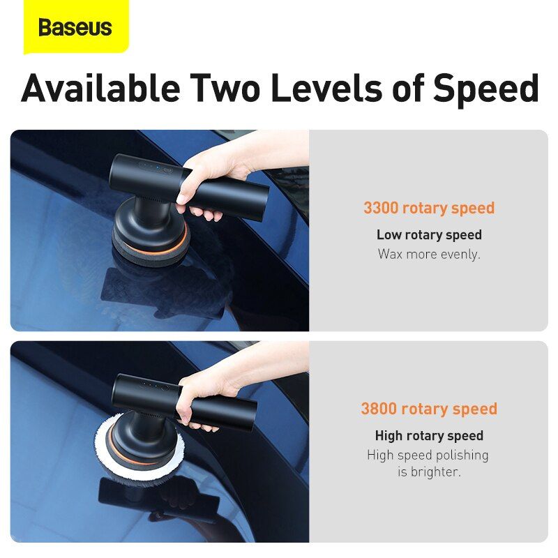 Máy Đánh Bóng Bằng Điện Không Dây Baseus New Power Cordless Electric Polisher 3800 Vòng/ Phút- Hàng chính hãng