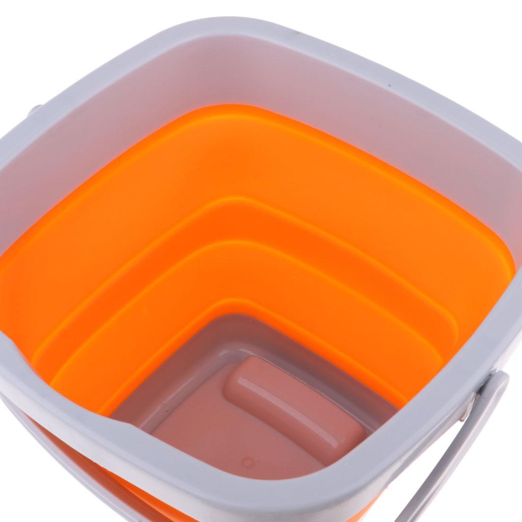 SILICONE PLASTIC FOLDING COLLAPSIBLE BUCKET FOR KITCHEN CAMPING GARDEN