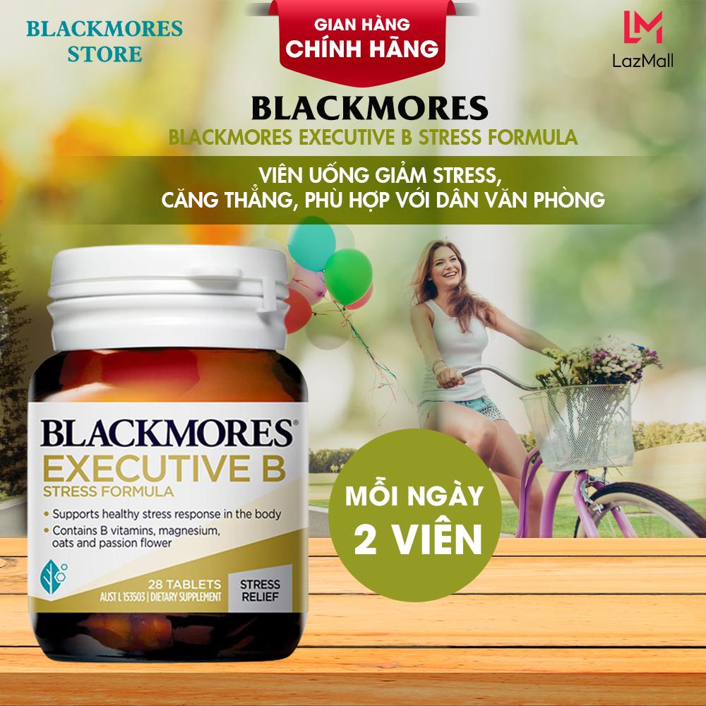 Viên Uống Giám Stress Blackmores Executive B Stress Formula, Giúp Tăng Trí Nhớ, Khả Năng Tập Trung, Nhập Úc, 125 Viên