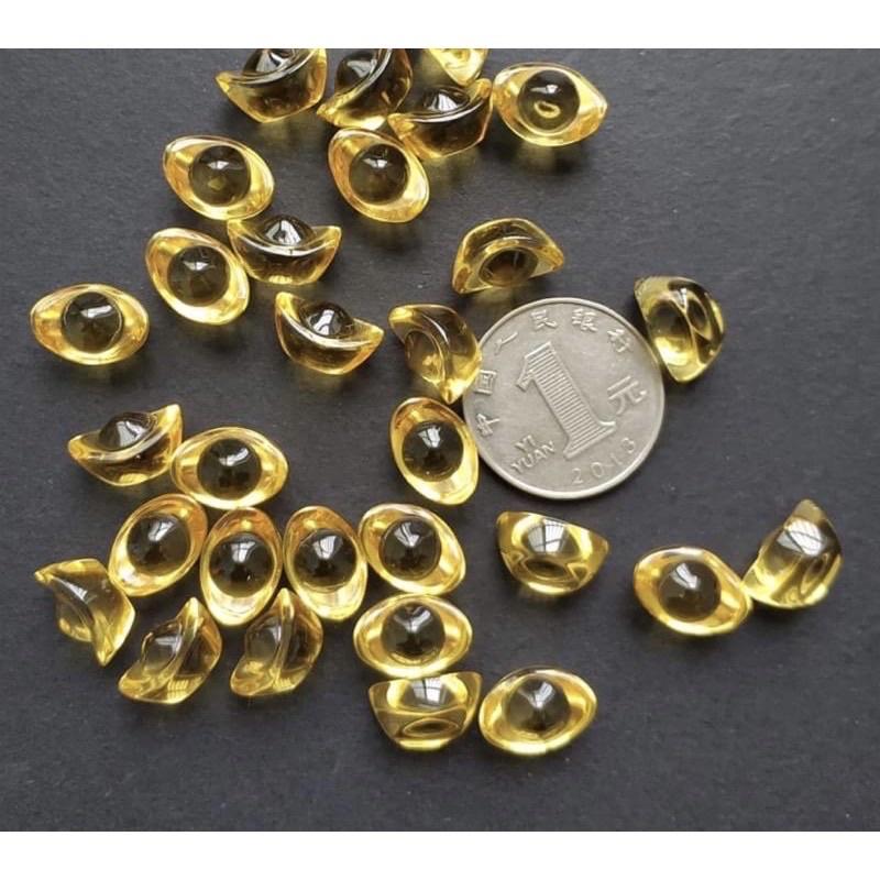 Kim Nguyên Bảo - Thỏi vàng pha lê phong thủy Thần Tài may mắn size 1.5 cm