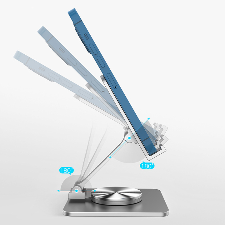 Giá đỡ điện thoại, máy tính bảng hợp kim nhôm xoay 360 độ - T0374